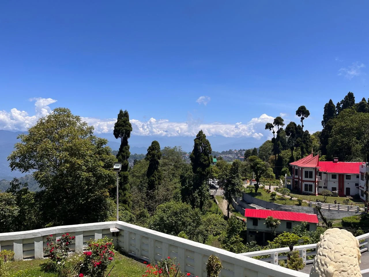 View of Kanchenjunga from Japanese temple.