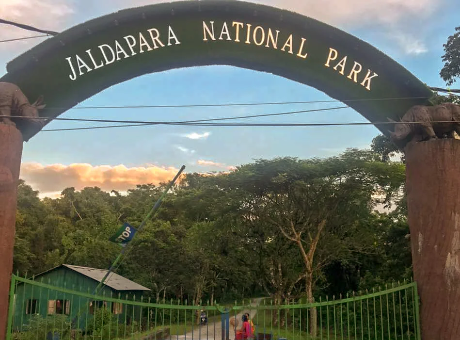 Entrance gate of the Jaldapara National Park